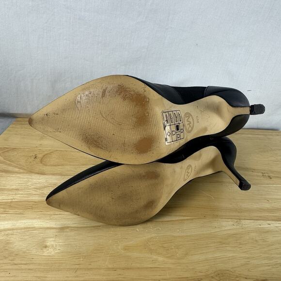 Michael Kors The Jet Set 6 Women's 6M Black Heeled Pull On Ankle Boots - Picture 10 of 13